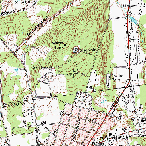 Topographic Map of Harder Hall, NY