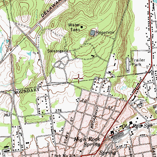 Topographic Map of Haupt Pond, NY