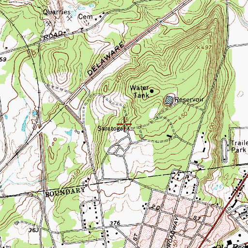 Topographic Map of Jonsson Tower, NY