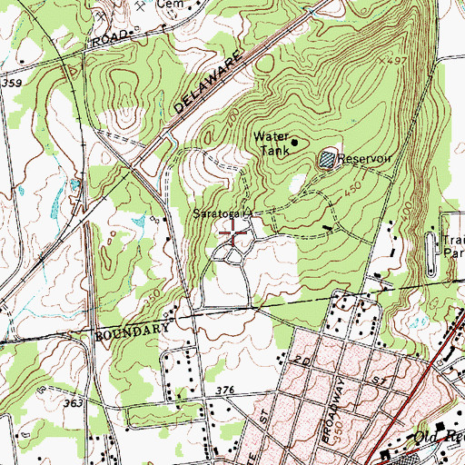 Topographic Map of Kimball Hall, NY