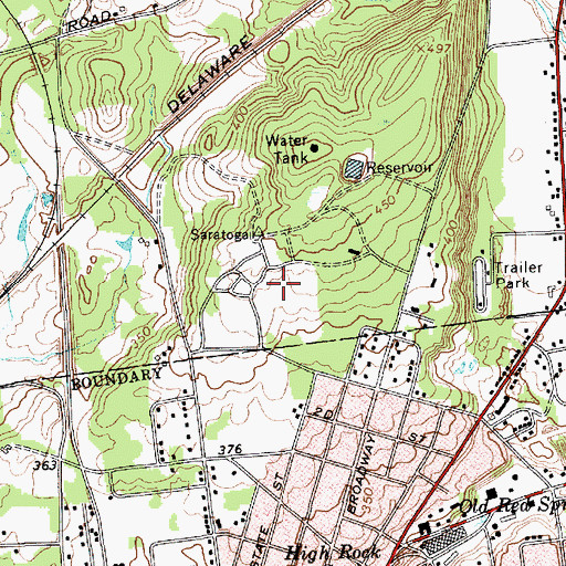 Topographic Map of Porter Plaza, NY