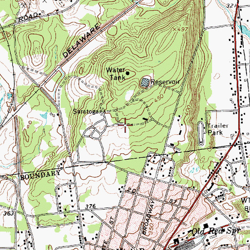 Topographic Map of Lucy Scribner Library, NY
