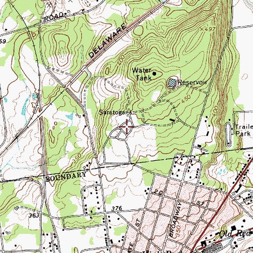 Topographic Map of Starbuck Center, NY