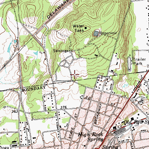 Topographic Map of Tang Teaching Museum And Art Gallery, NY