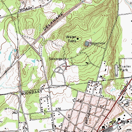 Topographic Map of Wilmarth Hall, NY