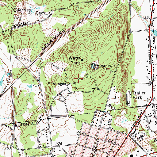Topographic Map of Wilson Memorial Chapel, NY