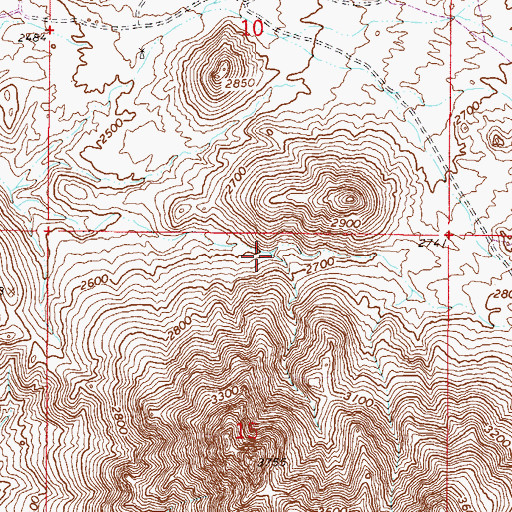 Topographic Map of Ochoa Wash, AZ