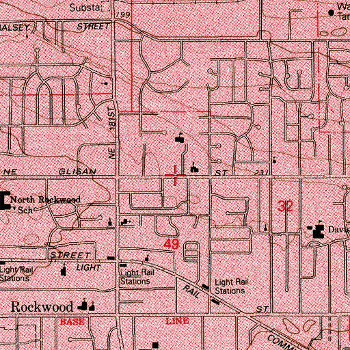 Topographic Map of Apostolic Christian Academy, OR
