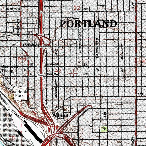 Topographic Map of Self Enhancement Incorporated Academy, OR