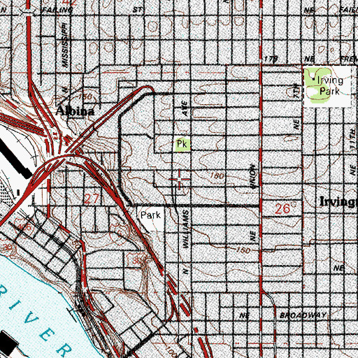 Topographic Map of Success Academy, OR