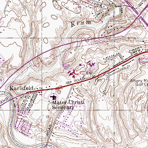 Topographic Map of Academy of the Holy Name, NY