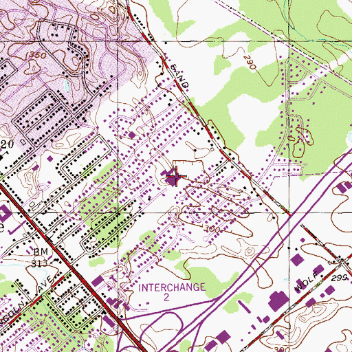 Topographic Map of Forest Park Elementary School, NY