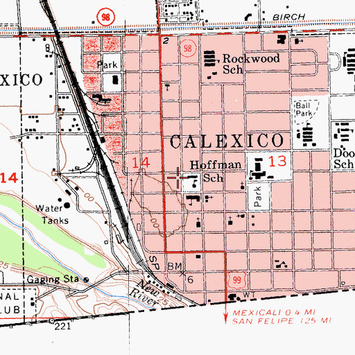 Topographic Map of Aurora Continuation High School, CA