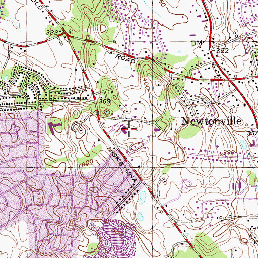 Topographic Map of Saint Gregory School For Boys, NY