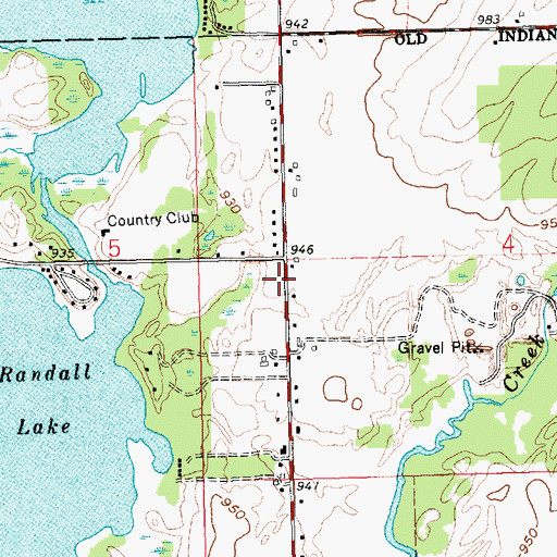 Topographic Map of Waffle Farm Campgrounds, MI