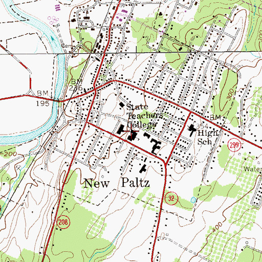 Topographic Map of Van Den Berg Hall Annex, NY