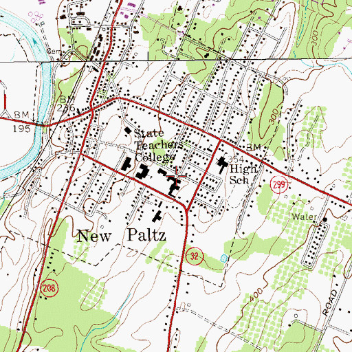 Topographic Map of Shango Hall, NY