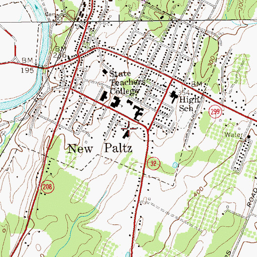Topographic Map of Faculty Office Building, NY