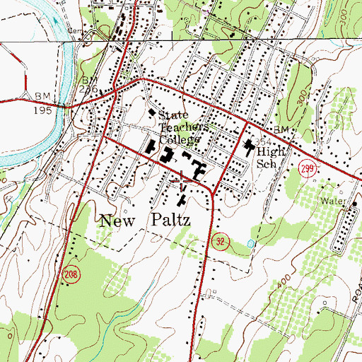 Topographic Map of Wooster Science Building, NY