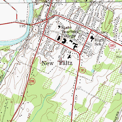 Topographic Map of Fine Arts Building, NY