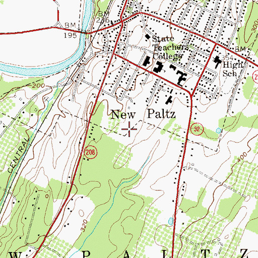 Topographic Map of Athletic And Wellness Center, NY