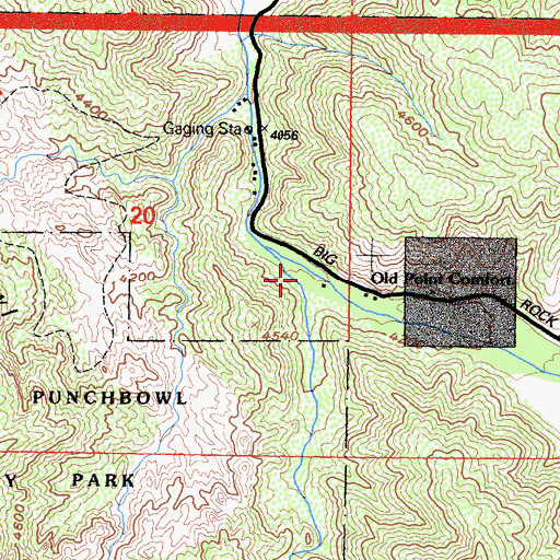 Topographic Map of Holcomb Canyon, CA