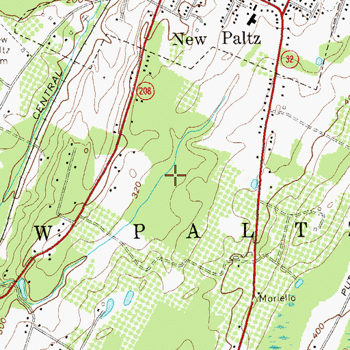 Topographic Map of Alumni Soccer Field, NY