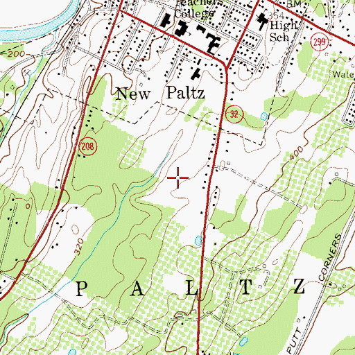 Topographic Map of South Classroom Building, NY