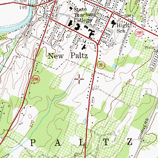 Topographic Map of Deyo Hall, NY