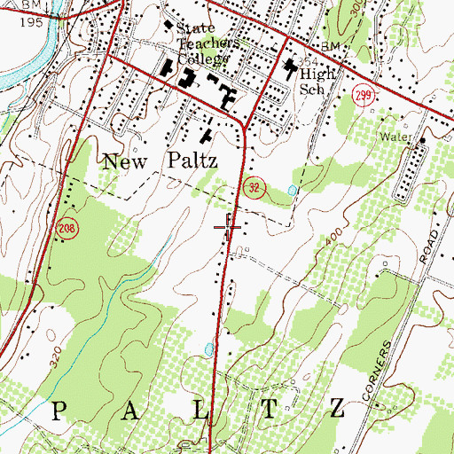 Topographic Map of LeFevre Hall, NY