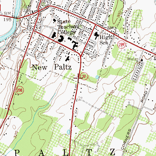Topographic Map of Hopfer Admissions And Alumni Center, NY