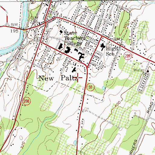 Topographic Map of Haggerty Administration Building, NY
