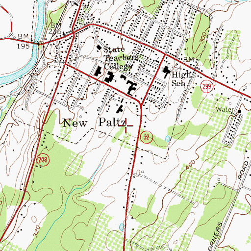 Topographic Map of Haggerty Plaza, NY