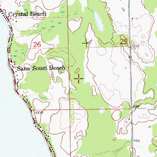 Topographic Map of Blackberry Patch Golf Club, MI