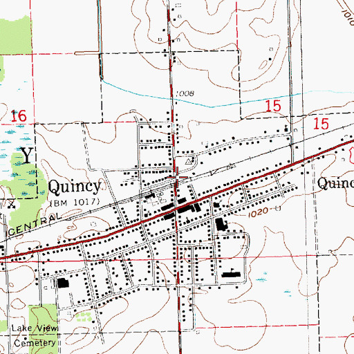 Topographic Map of Lake Region Mobile Home Park, MI