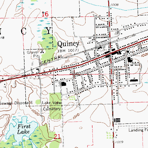 Topographic Map of Today's Church, MI