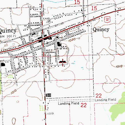 Topographic Map of Jennings Elementary School, MI