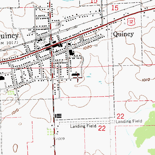 Topographic Map of Liberty School, MI