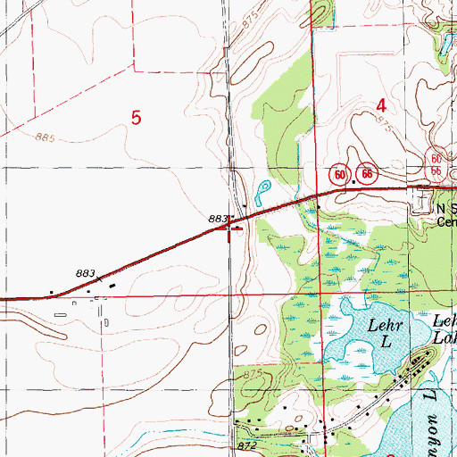 Topographic Map of Sherwood Post Office (historical), MI