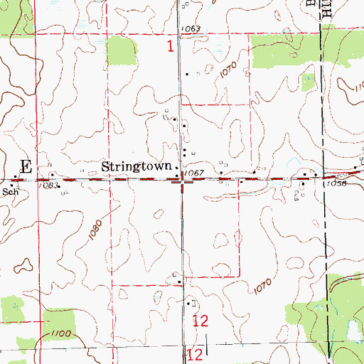 Topographic Map of Gorton Post Office (historical), MI