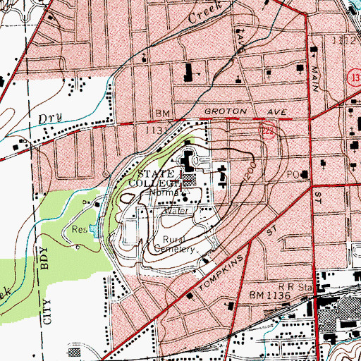 Topographic Map of Sperry Center, NY