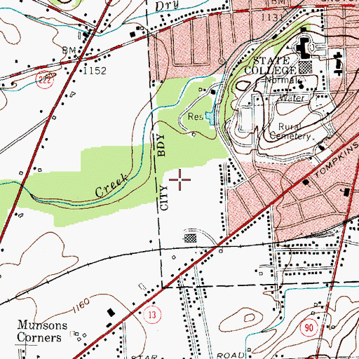 Topographic Map of Wallace Field, NY