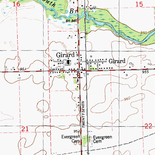 Topographic Map of Methodist Episcopal Church Historical Marker, MI