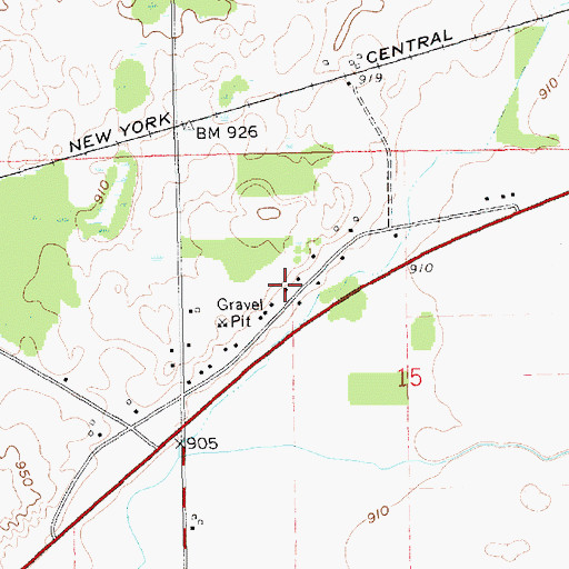 Topographic Map of Haight Cemetery, MI