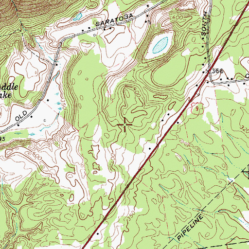Topographic Map of Ashfords Way, NY