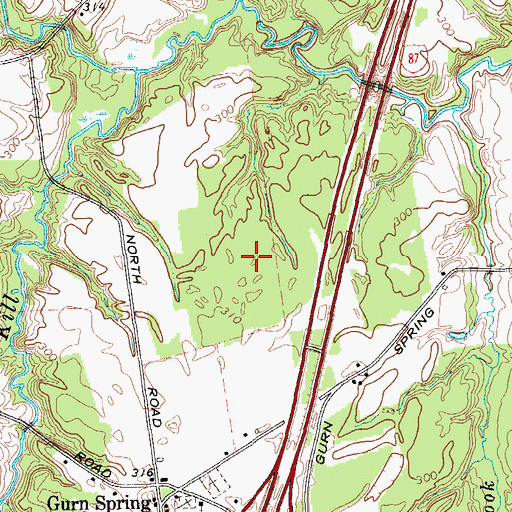 Topographic Map of Adirondack Estates, NY