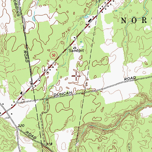 Topographic Map of Rimbrave Estates, NY