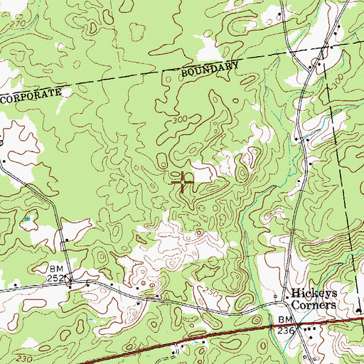 Topographic Map of Knoll Spring Park, NY