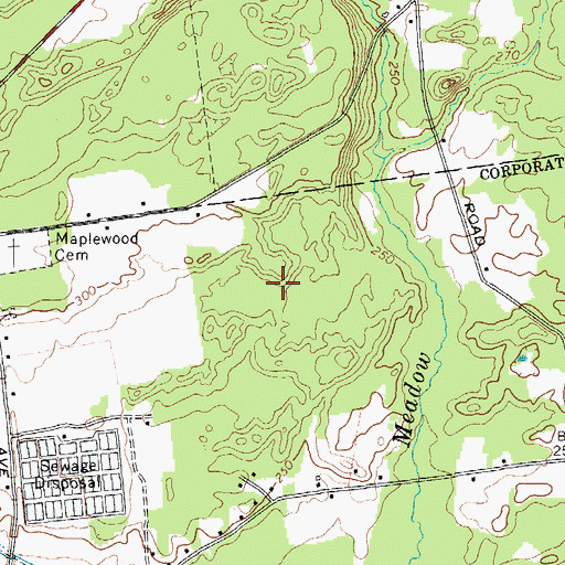 Topographic Map of Louden Meadows, NY