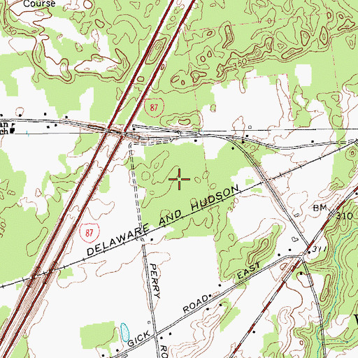 Topographic Map of Wood Knolls, NY